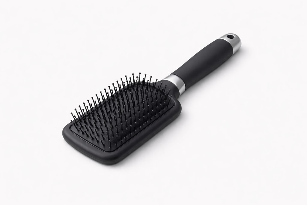 Hairbrush often added to the bag.