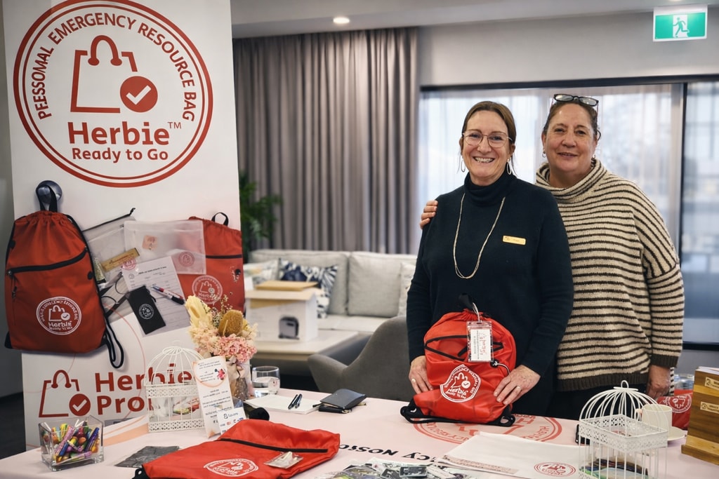 Pam (left) and Tricia (right), the owners of Herbie Products.